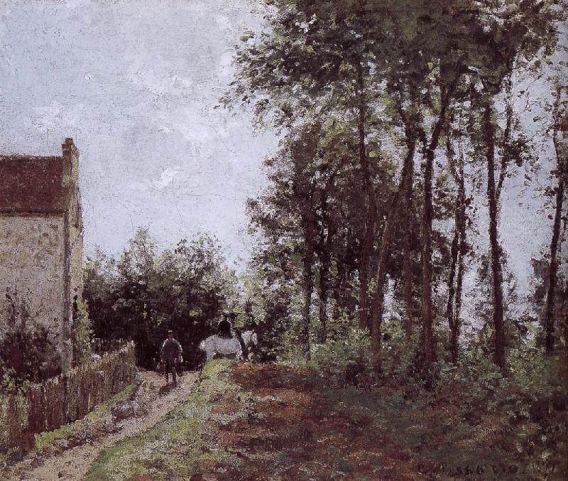 Farm Road side, Camille Pissarro